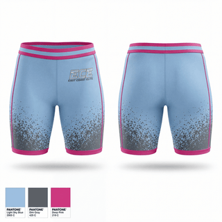 Womens Compression Shorts, East Coast Elite 12 U, Softball, Teamtime, Team time, sublimation, custom sports apparel, team uniforms, spirit wear, spiritwear, sports uniforms, custom shirts, team store, custom team store, fundraiser sports, apparel fundraiser