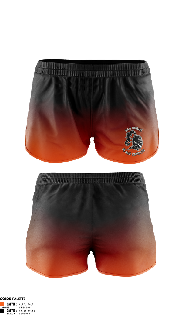 Womens Shorts, Van Buren Youth Soccer Association, Spirit Store, Teamtime, Team time, sublimation, custom sports apparel, team uniforms, spirit wear, spiritwear, sports uniforms, custom shirts, team store, custom team store, fundraiser sports, apparel fundraiser