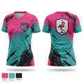 NOCO Flamingos 31036267 Women's Short Sleeve V-neck Shirt - 1