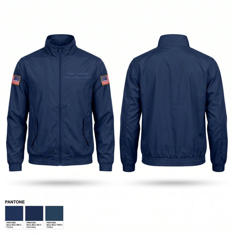 Windbreaker, Union Township Police Department, Police, Teamtime, Team time, sublimation, custom sports apparel, team uniforms, spirit wear, spiritwear, sports uniforms, custom shirts, team store, custom team store, fundraiser sports, apparel fundraiser