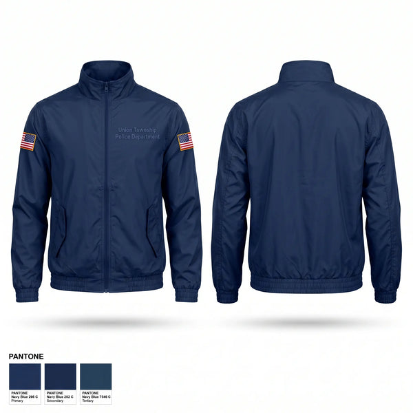 Windbreaker, Union Township Police Department, Police, Teamtime, Team time, sublimation, custom sports apparel, team uniforms, spirit wear, spiritwear, sports uniforms, custom shirts, team store, custom team store, fundraiser sports, apparel fundraiser