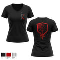 37th Forward Resuscitation Surgical Detachment Women's Short Sleeve V-neck Shirt - 1