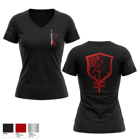 Womens Short Sleeve Vneck Shirt, 37th Forward Resuscitation Surgical Detachment, Army, Teamtime, Team time, sublimation, custom sports apparel, team uniforms, spirit wear, spiritwear, sports uniforms, custom shirts, team store, custom team store, fundraiser sports, apparel fundraiser