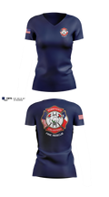 Robstown Volunteer Fire Department Women's Short Sleeve V-neck Shirt - 11