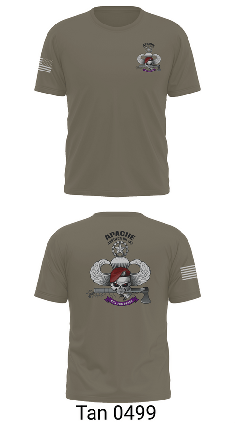 Old School Cotton Feel Shirt, A CO 426th CA BN (A), Army, Teamtime, Team time, sublimation, custom sports apparel, team uniforms, spirit wear, spiritwear, sports uniforms, custom shirts, team store, custom team store, fundraiser sports, apparel fundraiser