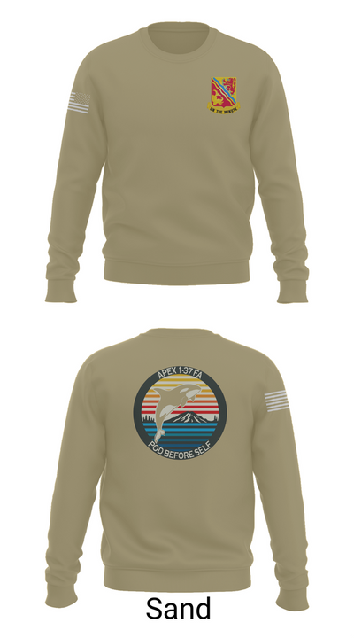 A BTRY, 1-37FAR 4037747 Crew Neck Sweatshirt - 85
