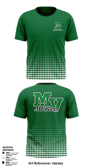 Old School Cotton Feel Shirt, Mount Vernon Lady Golf, Golf, Teamtime, Team time, sublimation, custom sports apparel, team uniforms, spirit wear, spiritwear, sports uniforms, custom shirts, team store, custom team store, fundraiser sports, apparel fundraiser