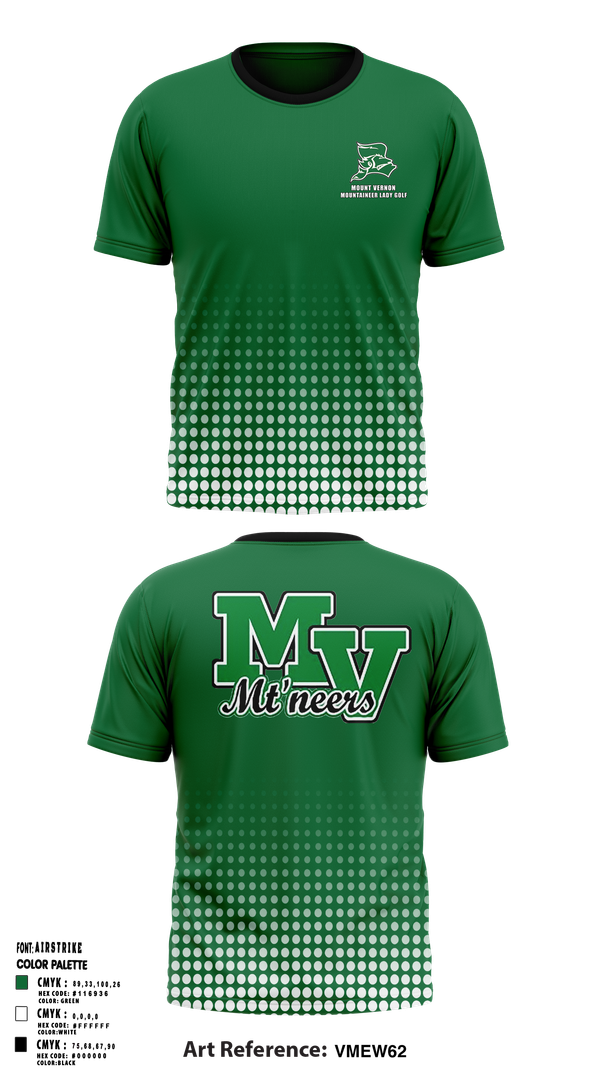 Short Sleeve Performance Shirt, Mount Vernon Lady Golf, Golf, Teamtime, Team time, sublimation, custom sports apparel, team uniforms, spirit wear, spiritwear, sports uniforms, custom shirts, team store, custom team store, fundraiser sports, apparel fundraiser