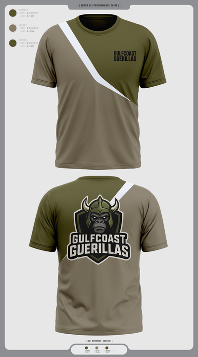 Gulfcoast Guerillas 63663465 Short Sleeve Performance Shirt - 3