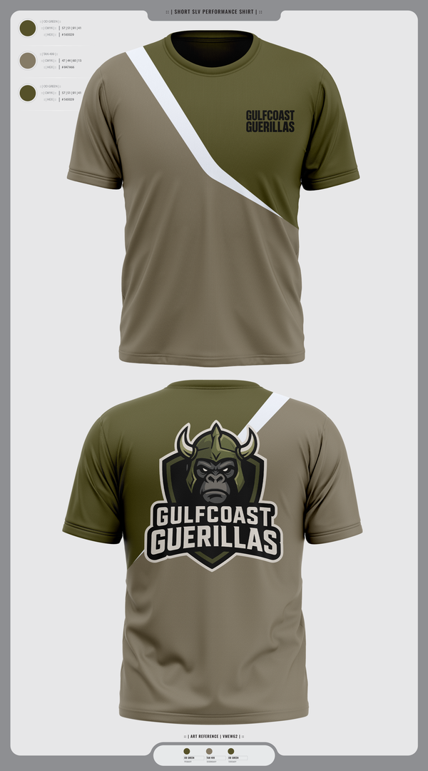 Short Sleeve Performance Shirt, Gulfcoast Guerillas, , Teamtime, Team time, sublimation, custom sports apparel, team uniforms, spirit wear, spiritwear, sports uniforms, custom shirts, team store, custom team store, fundraiser sports, apparel fundraiser