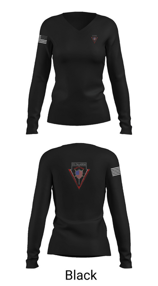 Womens Long Sleeve Vneck Shirt, Bureau of Prisons, Police, Teamtime, Team time, sublimation, custom sports apparel, team uniforms, spirit wear, spiritwear, sports uniforms, custom shirts, team store, custom team store, fundraiser sports, apparel fundraiser