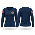 VA Office of Security & Law Enforcement Women's Long Sleeve V-neck Shirt - 1