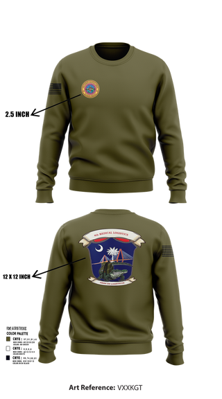 Crew Neck Sweatshirt, 4th Medical Logistics, Marines, Teamtime, Team time, sublimation, custom sports apparel, team uniforms, spirit wear, spiritwear, sports uniforms, custom shirts, team store, custom team store, fundraiser sports, apparel fundraiser