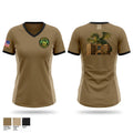 D DET, MRBN, BAMC Dragons 92139772 Women's Short Sleeve V-neck Shirt - 1