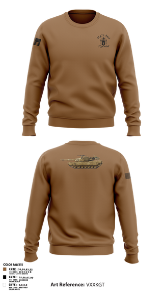Crew Neck Sweatshirt, Death Row Platoon, Tomahawk Troop, 5/4 CAV, 2ABCT, 1ID, , Teamtime, Team time, sublimation, custom sports apparel, team uniforms, spirit wear, spiritwear, sports uniforms, custom shirts, team store, custom team store, fundraiser sports, apparel fundraiser