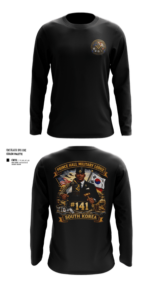 Long Sleeve Performance Shirt, Prince Hall Military Lodge #141, , Teamtime, Team time, sublimation, custom sports apparel, team uniforms, spirit wear, spiritwear, sports uniforms, custom shirts, team store, custom team store, fundraiser sports, apparel fundraiser