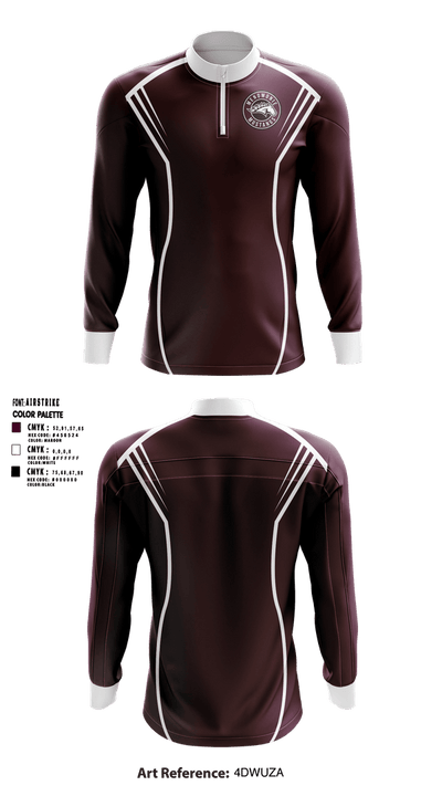 Menomonie mustangs  Quarter Zip Jacket - 2
