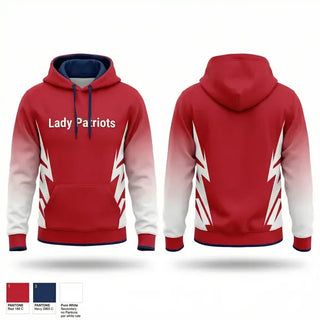 Hoodie, Lady Patriots, Softball, Teamtime, Team time, sublimation, custom sports apparel, team uniforms, spirit wear, spiritwear, sports uniforms, custom shirts, team store, custom team store, fundraiser sports, apparel fundraiser