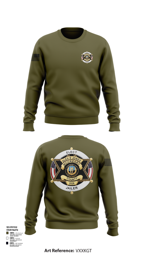 Crew Neck Sweatshirt, Alex E. Jones for Jailer 2026, , Teamtime, Team time, sublimation, custom sports apparel, team uniforms, spirit wear, spiritwear, sports uniforms, custom shirts, team store, custom team store, fundraiser sports, apparel fundraiser