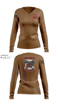 571st CEC-A 52010790 Women's Long Sleeve V-neck Shirt - 101