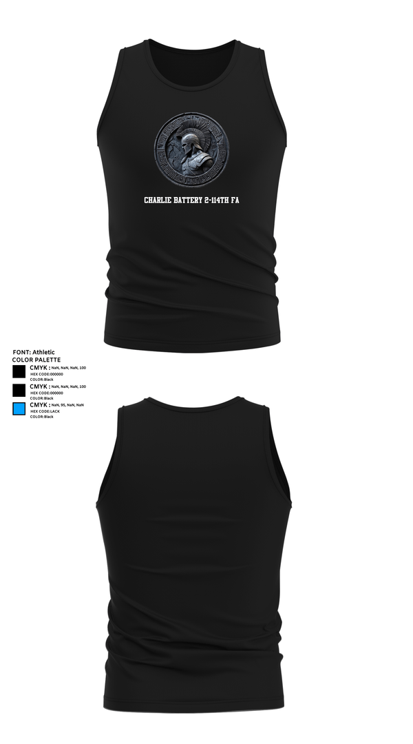 Tank Top, Charlie Battery 2-114th FA, , Teamtime, Team time, sublimation, custom sports apparel, team uniforms, spirit wear, spiritwear, sports uniforms, custom shirts, team store, custom team store, fundraiser sports, apparel fundraiser