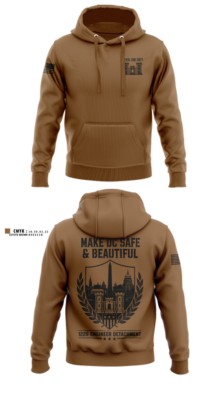 Hoodie, 1226 EN DET, National Guard, Teamtime, Team time, sublimation, custom sports apparel, team uniforms, spirit wear, spiritwear, sports uniforms, custom shirts, team store, custom team store, fundraiser sports, apparel fundraiser