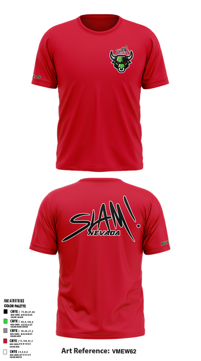 SLAM! Bulls Cross Country 65254654 Short Sleeve Performance Shirt - 5