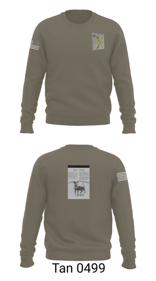 Crew Neck Sweatshirt, 2nd Armored Cavalry Regiment, , Teamtime, Team time, sublimation, custom sports apparel, team uniforms, spirit wear, spiritwear, sports uniforms, custom shirts, team store, custom team store, fundraiser sports, apparel fundraiser