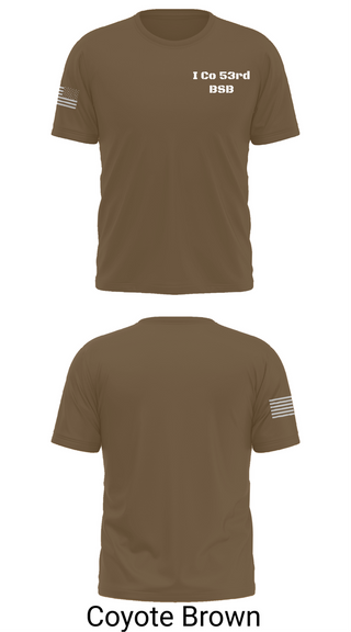 Old School Cotton Feel Shirt, I Co 53rd BSB, National Guard, Teamtime, Team time, sublimation, custom sports apparel, team uniforms, spirit wear, spiritwear, sports uniforms, custom shirts, team store, custom team store, fundraiser sports, apparel fundraiser