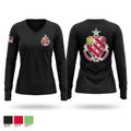 1/8 Field Artillery Regiment Women's Long Sleeve V-neck Shirt - 1