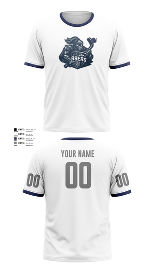 Short Sleeve Performance Shirt, FOP 89ers, Ice Hockey, Teamtime, Team time, sublimation, custom sports apparel, team uniforms, spirit wear, spiritwear, sports uniforms, custom shirts, team store, custom team store, fundraiser sports, apparel fundraiser