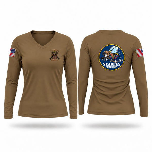 Womens Long Sleeve Vneck Shirt, M.S.T, Navy, Teamtime, Team time, sublimation, custom sports apparel, team uniforms, spirit wear, spiritwear, sports uniforms, custom shirts, team store, custom team store, fundraiser sports, apparel fundraiser
