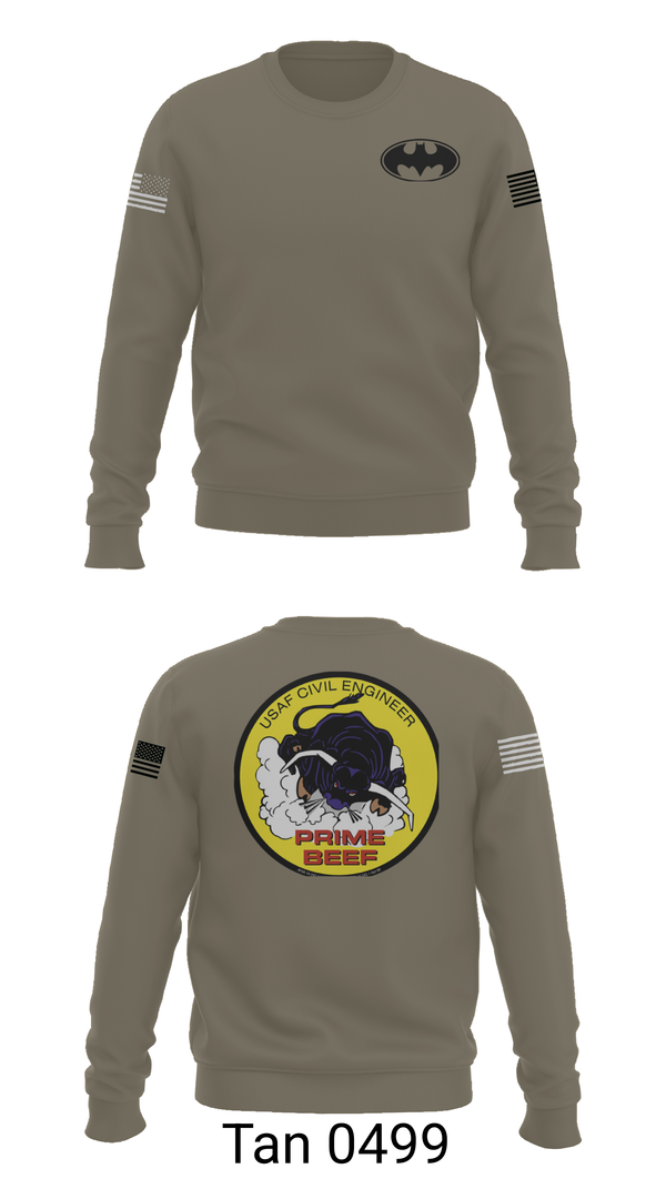 Crew Neck Sweatshirt, 185th CES, Navy, Teamtime, Team time, sublimation, custom sports apparel, team uniforms, spirit wear, spiritwear, sports uniforms, custom shirts, team store, custom team store, fundraiser sports, apparel fundraiser