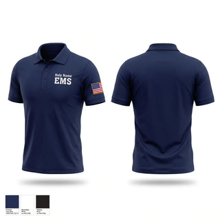 Short Sleeve Performance Polo, Holy Name EMS, EMS/EMT, Teamtime, Team time, sublimation, custom sports apparel, team uniforms, spirit wear, spiritwear, sports uniforms, custom shirts, team store, custom team store, fundraiser sports, apparel fundraiser