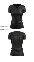 Springfield Ohio SWAT Women's Short Sleeve V-neck Shirt - 50