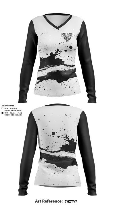 East Texas Beltboyz 59479708 Women's Long Sleeve V-neck Shirt - 1