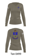 C co. 4/21 Nightfighters 39562086 Women's Long Sleeve V-neck Shirt - 77