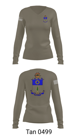 Womens Long Sleeve Vneck Shirt, C co. 4/21 Nightfighters, , Teamtime, Team time, sublimation, custom sports apparel, team uniforms, spirit wear, spiritwear, sports uniforms, custom shirts, team store, custom team store, fundraiser sports, apparel fundraiser