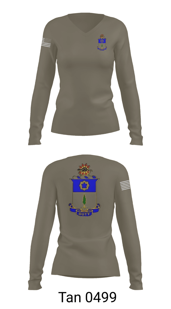 Womens Long Sleeve Vneck Shirt, C co. 4/21 Nightfighters, , Teamtime, Team time, sublimation, custom sports apparel, team uniforms, spirit wear, spiritwear, sports uniforms, custom shirts, team store, custom team store, fundraiser sports, apparel fundraiser