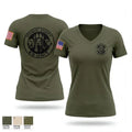 Stewart County K9 Unit 33816952 Women's Short Sleeve V-neck Shirt - 1