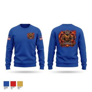 Crew Neck Sweatshirt, Champion Volunteer Fire Department, Fire Department, Teamtime, Team time, sublimation, custom sports apparel, team uniforms, spirit wear, spiritwear, sports uniforms, custom shirts, team store, custom team store, fundraiser sports, apparel fundraiser