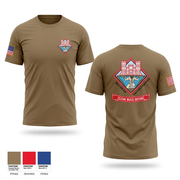 Old School Cotton Feel Shirt, 363 Engineer Battalion, Army, Teamtime, Team time, sublimation, custom sports apparel, team uniforms, spirit wear, spiritwear, sports uniforms, custom shirts, team store, custom team store, fundraiser sports, apparel fundraiser