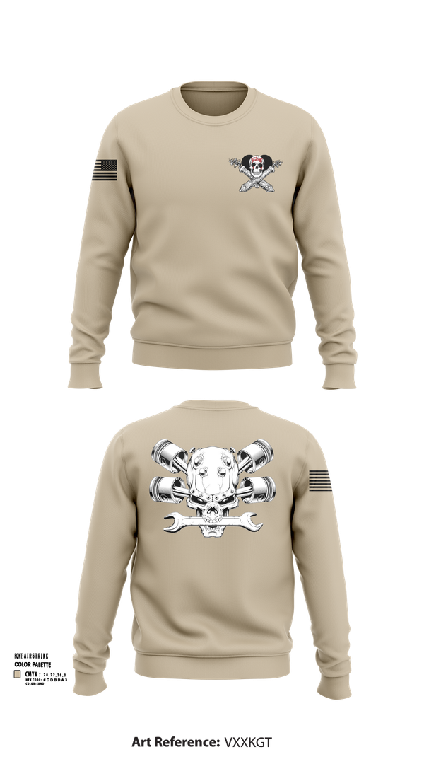 Crew Neck Sweatshirt, Fox 1-320th F-CO FAR, , Teamtime, Team time, sublimation, custom sports apparel, team uniforms, spirit wear, spiritwear, sports uniforms, custom shirts, team store, custom team store, fundraiser sports, apparel fundraiser