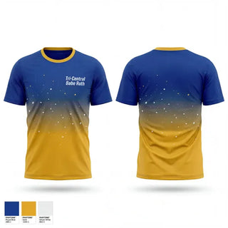 Short Sleeve Performance Shirt, Tri-Central Babe Ruth, Baseball, Teamtime, Team time, sublimation, custom sports apparel, team uniforms, spirit wear, spiritwear, sports uniforms, custom shirts, team store, custom team store, fundraiser sports, apparel fundraiser