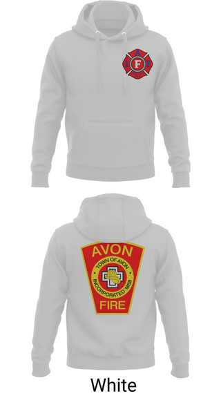 Hoodie, Avon Fire Department, Fire Department, Teamtime, Team time, sublimation, custom sports apparel, team uniforms, spirit wear, spiritwear, sports uniforms, custom shirts, team store, custom team store, fundraiser sports, apparel fundraiser