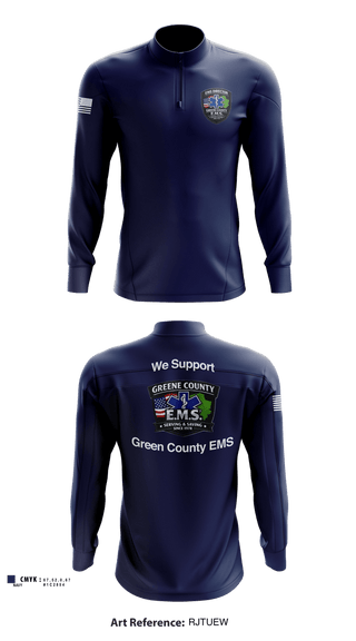 Quarter Zip Jacket, Greene County EMS, EMS/EMT, Teamtime, Team time, sublimation, custom sports apparel, team uniforms, spirit wear, spiritwear, sports uniforms, custom shirts, team store, custom team store, fundraiser sports, apparel fundraiser