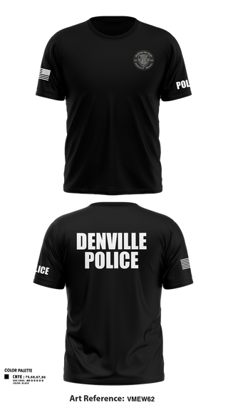 Short Sleeve Performance Shirt, Denville Detective Bureau, Police, Teamtime, Team time, sublimation, custom sports apparel, team uniforms, spirit wear, spiritwear, sports uniforms, custom shirts, team store, custom team store, fundraiser sports, apparel fundraiser