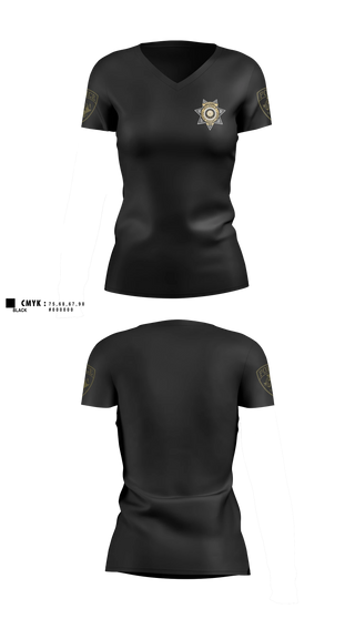 Womens Short Sleeve Vneck Shirt, Rockdale Police Department, Police, Teamtime, Team time, sublimation, custom sports apparel, team uniforms, spirit wear, spiritwear, sports uniforms, custom shirts, team store, custom team store, fundraiser sports, apparel fundraiser