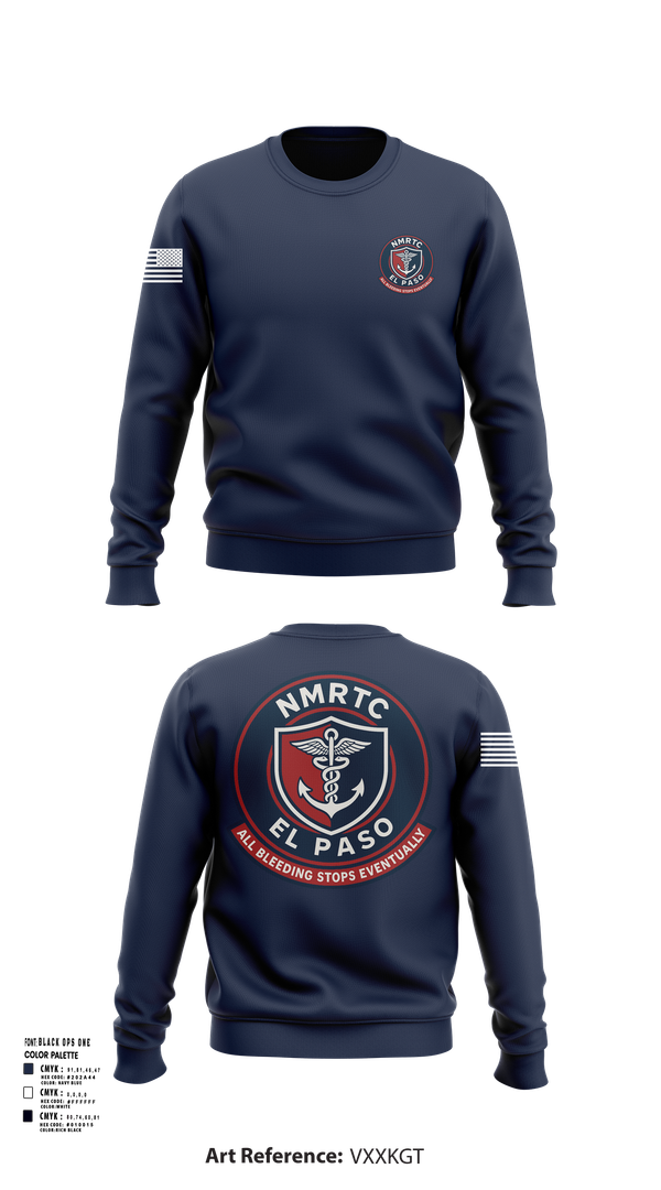 Crew Neck Sweatshirt, NMRTC El Paso, , Teamtime, Team time, sublimation, custom sports apparel, team uniforms, spirit wear, spiritwear, sports uniforms, custom shirts, team store, custom team store, fundraiser sports, apparel fundraiser