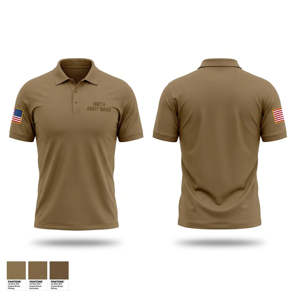 Short Sleeve Performance Polo, 188th army band, National Guard, Teamtime, Team time, sublimation, custom sports apparel, team uniforms, spirit wear, spiritwear, sports uniforms, custom shirts, team store, custom team store, fundraiser sports, apparel fundraiser